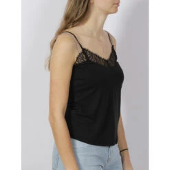 Caraco Débardeur Betty Dentelle Noir Femme - Morgan -Vero Vetements Magasin caraco debardeur betty dentelle noir femme morgan 2
