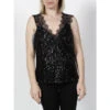 Débardeur à Sequins Orma Dentelle Noir Femme - Morgan -Vero Vetements Magasin debardeur a sequins orma dentelle noir femme morgan