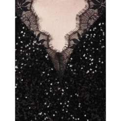 Débardeur à Sequins Orma Dentelle Noir Femme - Morgan -Vero Vetements Magasin debardeur a sequins orma dentelle noir femme morgan 3