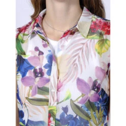 Débardeur Chemisier Clouis Fleurs Multicolore Femme - Guess 9 Débardeur Chemisier Clouis Fleurs Multicolore Femme - Guess -Vero Vetements Magasin debardeur chemisier clouis fleurs multicolore femme guess 3