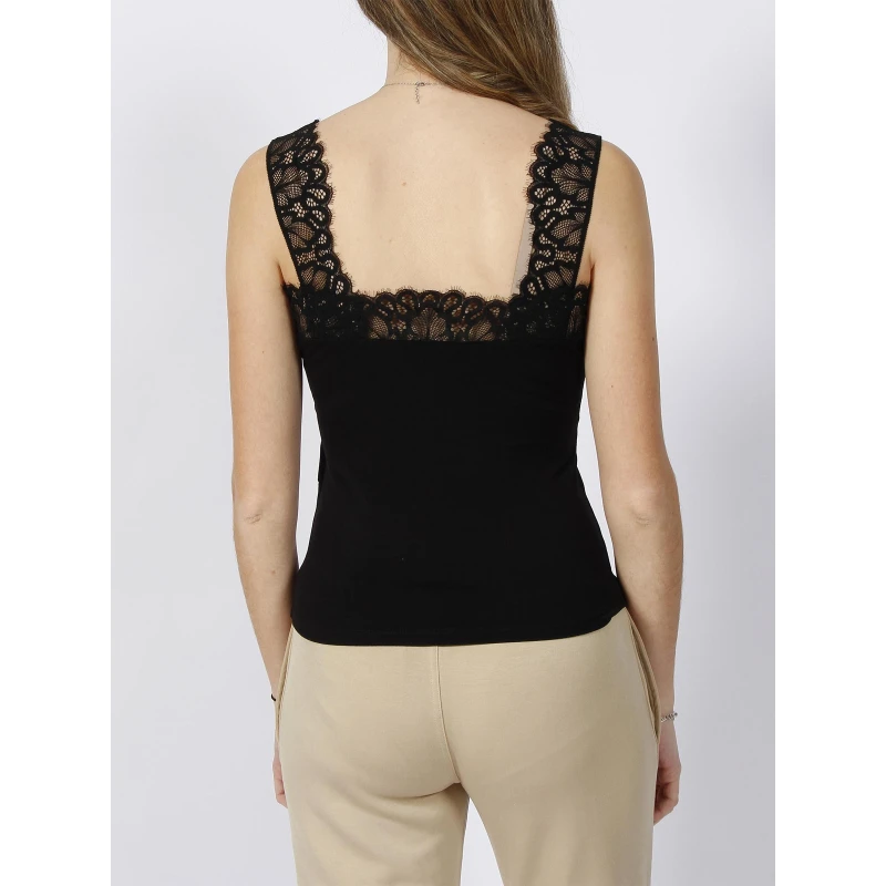 Débardeur Dentelle Dnana Noir Femme - Morgan 4 Débardeur Dentelle Dnana Noir Femme - Morgan – Image 2