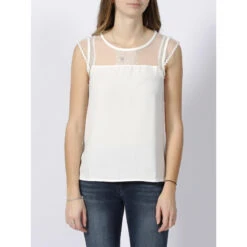 Débardeur Dentelles Sue Blanc Femme - Deeluxe