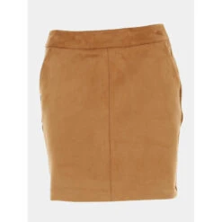 Vero Moda Jupe Faux Suédé Donnadina Marron Femme - Véro Moda
