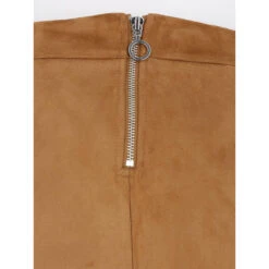 Vero Moda Jupe Faux Suédé Donnadina Marron Femme - Véro Moda -Vero Vetements Magasin jupe faux suede donnadina marron femme vero moda 3