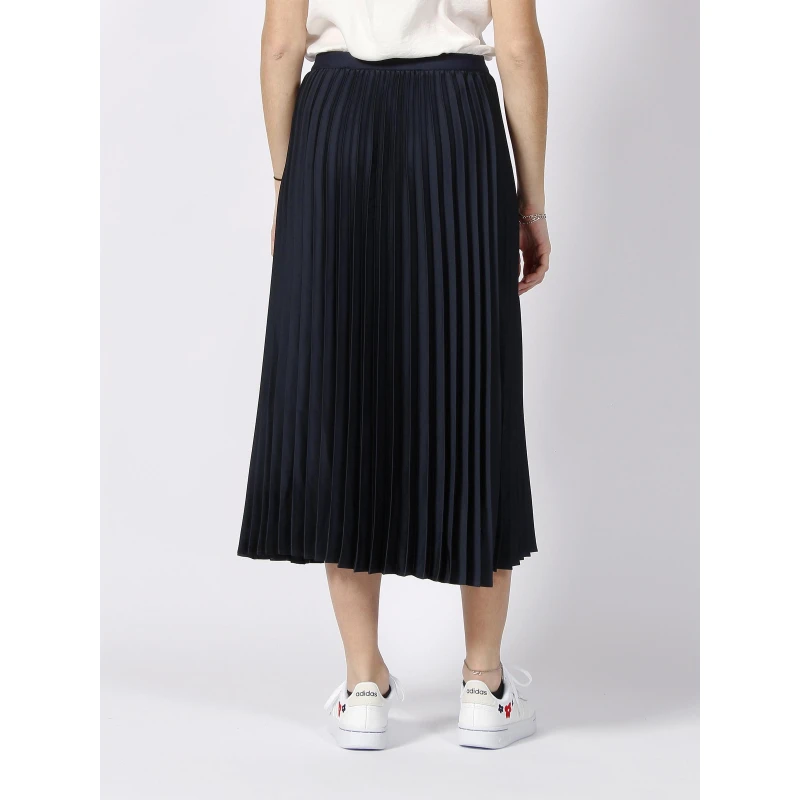 Jupe Midi Plissé Bleu Marine Femme - Teddy Smith 4 Jupe Midi Plissé Bleu Marine Femme - Teddy Smith – Image 2