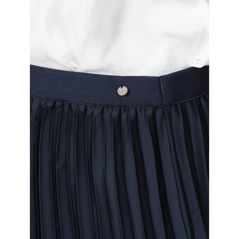 Jupe Midi Plissé Bleu Marine Femme - Teddy Smith 6 Jupe Midi Plissé Bleu Marine Femme - Teddy Smith – Image 4