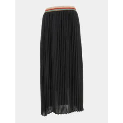 Jupe Midi Plissé Bord Paillette Ellie Noir Femme - Only