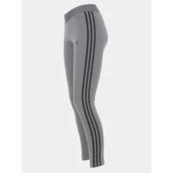 Legging De Sport 3 Bandes Gris/noir Femme - Adidas -Vero Vetements Magasin legging de sport 3 bandes grisnoir femme adidas 2