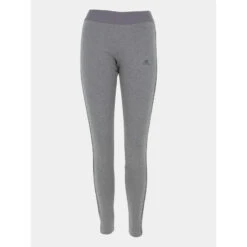 Legging De Sport 3 Bandes Gris/noir Femme - Adidas
