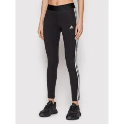 Legging De Sport 3 Stripes Noir Femme - Adidas