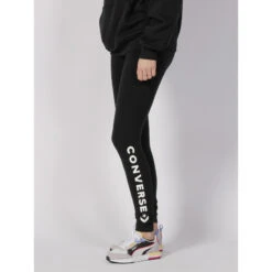 Legging Wordmark Noir Femme - Converse -Vero Vetements Magasin legging wordmark noir femme converse 2