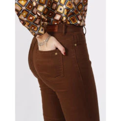 Pantalon Bootcut Lancelot Marron Femme - La Petite Etoile -Vero Vetements Magasin pantalon bootcut lancelot marron femme la petite etoile 3