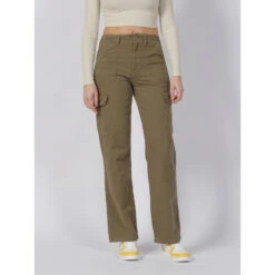 Pantalon Cargo Large Malfy Kaki Femme - Only