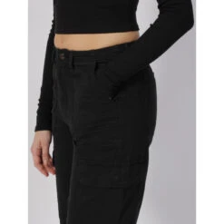 Pantalon Cargo Large Malfy Noir Femme - Only -Vero Vetements Magasin pantalon cargo large malfy noir femme only 3