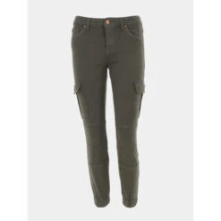Pantalon Cargo Missouri Kaki Foncé Femme - Only