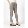 Pantalon Chino à Carreaux Beige Femme - Salsa -Vero Vetements Magasin pantalon chino a carreaux beige femme salsa
