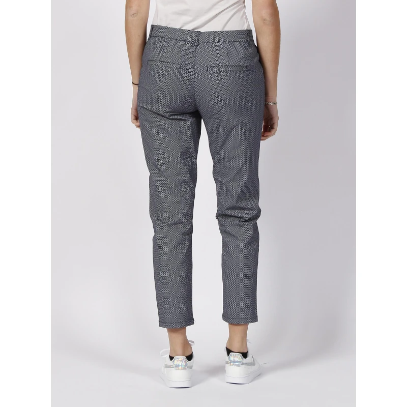Pantalon Chino à Motifs Biana Bleu Marine Femme - Only 4 Pantalon Chino à Motifs Biana Bleu Marine Femme - Only – Image 2