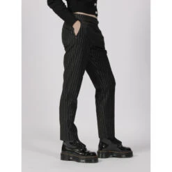 Pantalon Cigarette à Rayure Polka Noir Femme - Morgan -Vero Vetements Magasin pantalon cigarette a rayure polka noir femme morgan 2
