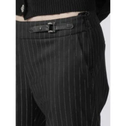 Pantalon Cigarette à Rayure Polka Noir Femme - Morgan -Vero Vetements Magasin pantalon cigarette a rayure polka noir femme morgan 3