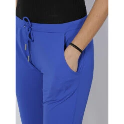 Pantalon Cruz Uni Bleu Femme - HBT 9 Pantalon Cruz Uni Bleu Femme - HBT -Vero Vetements Magasin pantalon cruz uni bleu femme hbt 3