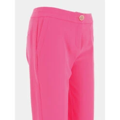Pantalon Droit Cris Rose Fluo Femme - Morgan 9 Pantalon Droit Cris Rose Fluo Femme - Morgan -Vero Vetements Magasin pantalon droit cris rose fluo femme morgan 3