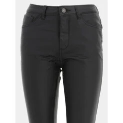 Pantalon Enduit Lyzie Noir Femme - Deeluxe -Vero Vetements Magasin pantalon enduit lyzie noir femme deeluxe 3