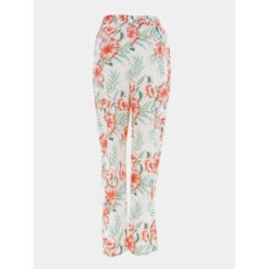 Pantalon Fluide à Fleurs Sylvie Blanc Femme - Only -Vero Vetements Magasin pantalon fluide a fleurs sylvie blanc femme only 1