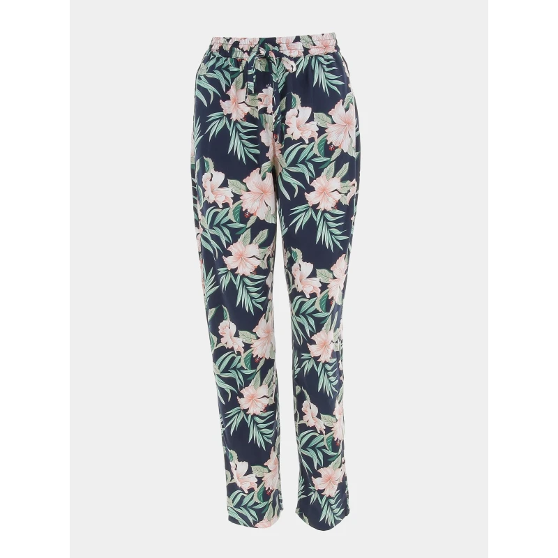 Pantalon Fluide à Fleurs Sylvie Bleu Marine Femme - Only 3 Pantalon Fluide à Fleurs Sylvie Bleu Marine Femme - Only