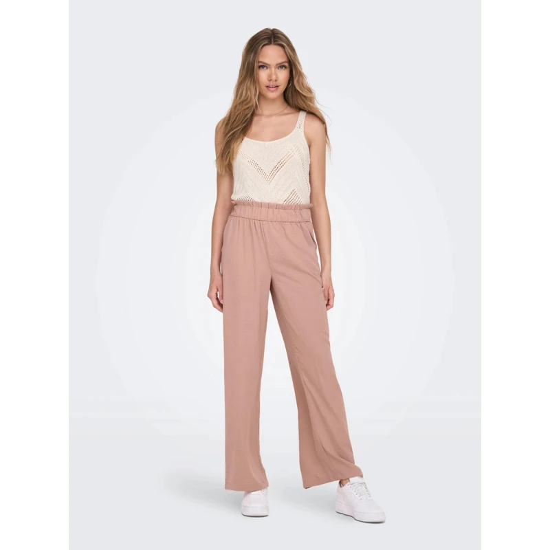Pantalon Fluide Large Divya Rose Femme - Jacqueline De Yong 5 Pantalon Fluide Large Divya Rose Femme - Jacqueline De Yong – Image 3