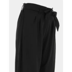 Pantalon Fluide Large Santos Noir Femme - Tiffosi -Vero Vetements Magasin pantalon fluide large santos noir femme tiffosi 3