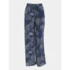 Pantalon Fluide Silia Tropical Bleu Marine Femme - Teddy Smith -Vero Vetements Magasin pantalon fluide silia tropical bleu marine femme teddy smith