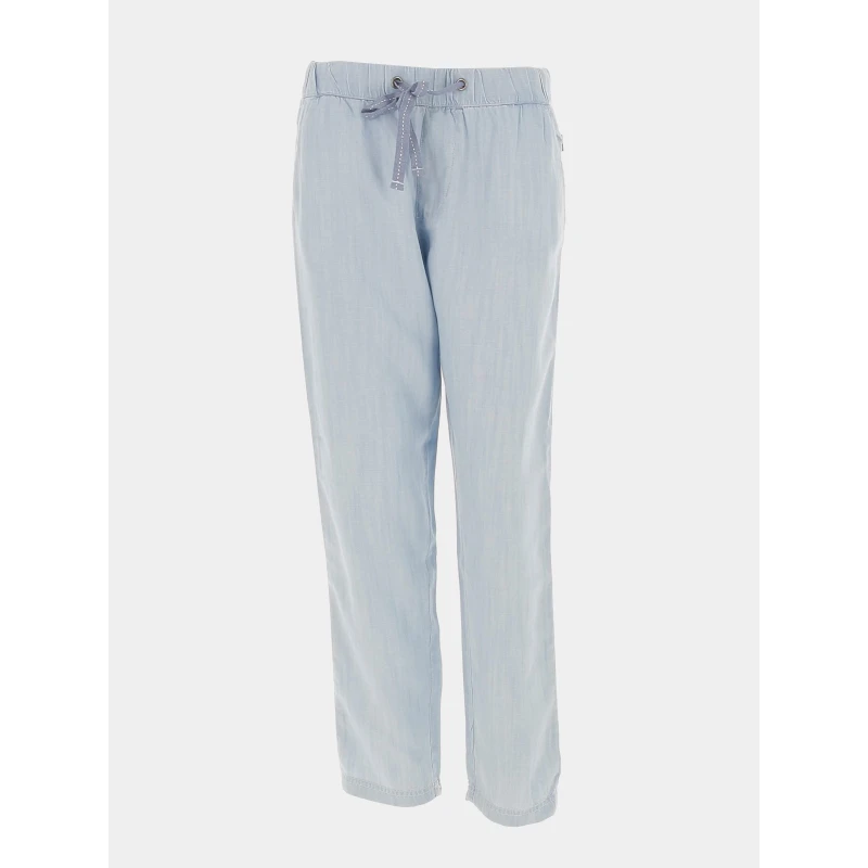 Pantalon Fluide Vinodo Denim Bleu Femme - Sun Valley 3 Pantalon Fluide Vinodo Denim Bleu Femme - Sun Valley