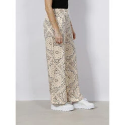 Pantalon Imprimés Fluide Large Rina Beige Femme - Vero Moda -Vero Vetements Magasin pantalon imprimes fluide large rina beige femme vero moda 2