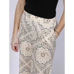 Pantalon Imprimés Fluide Large Rina Beige Femme - Vero Moda -Vero Vetements Magasin pantalon imprimes fluide large rina beige femme vero moda 3