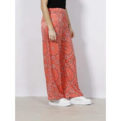 Pantalon Imprimés Fluide Large Rina Rose Corail Femme - Vero Moda 8 Pantalon Imprimés Fluide Large Rina Rose Corail Femme - Vero Moda -Vero Vetements Magasin pantalon imprimes fluide large rina rose corail femme vero moda 2