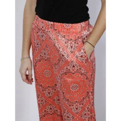 Pantalon Imprimés Fluide Large Rina Rose Corail Femme - Vero Moda 9 Pantalon Imprimés Fluide Large Rina Rose Corail Femme - Vero Moda -Vero Vetements Magasin pantalon imprimes fluide large rina rose corail femme vero moda 3