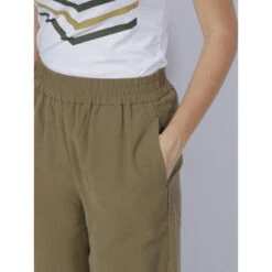 Pantalon Large Carmen Kaki Femme - Vero Moda -Vero Vetements Magasin pantalon large carmen kaki femme vero moda 3