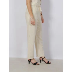 Pantalon Lin Large Pailleté Ryle Beige Femme - Vero Moda 8 Pantalon Lin Large Pailleté Ryle Beige Femme - Vero Moda -Vero Vetements Magasin pantalon lin large paillete ryle beige femme vero moda 2