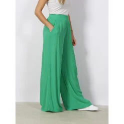 Pantalon Palazzo Large Menny Vert Femme - Vero Moda -Vero Vetements Magasin pantalon palazzo large menny vert femme vero moda 2