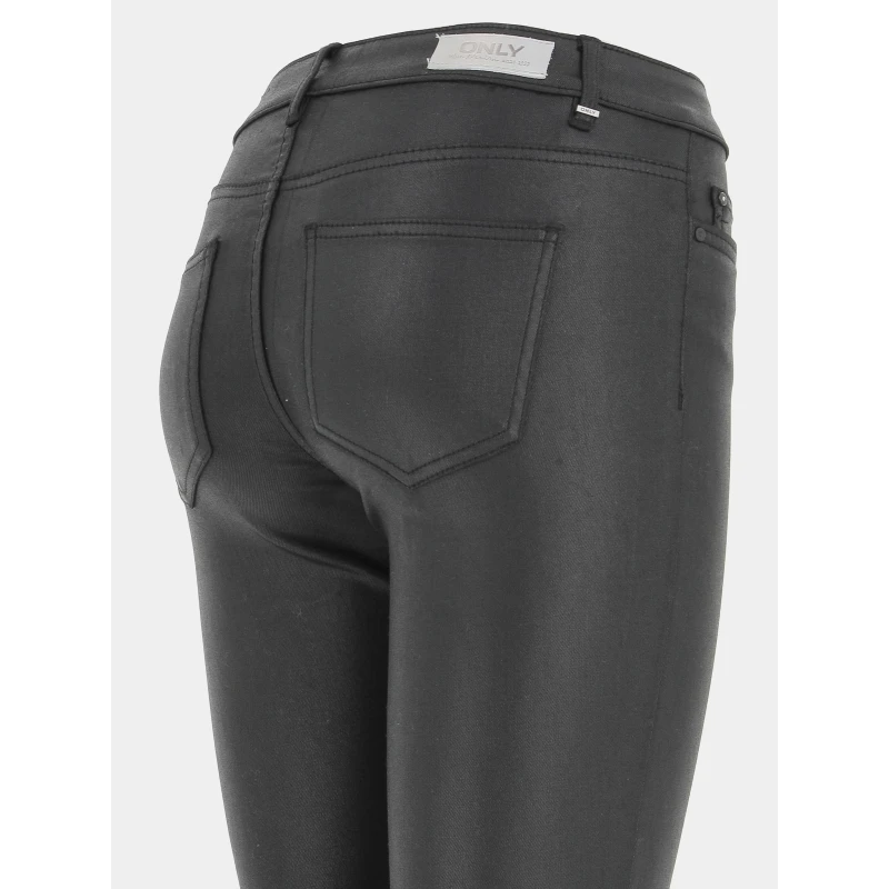 Pantalon Skinny Hush 30 Enduit Noir Femme - Only 6 Pantalon Skinny Hush 30 Enduit Noir Femme - Only – Image 4