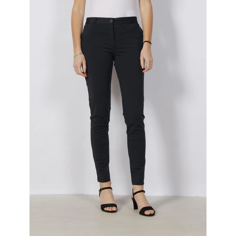 Pantalon Slim Christina Bleu Marine Femme - HBT 3 Pantalon Slim Christina Bleu Marine Femme - HBT