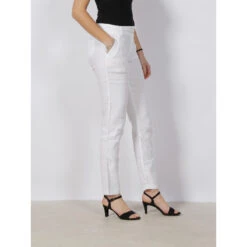 Pantalon Slim Christina City Lin Blanc Femme - Hbt -Vero Vetements Magasin pantalon slim christina city lin blanc femme hbt 2