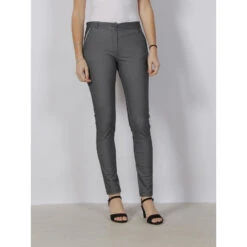Pantalon Slim Christina Imprimés Jean Gris Femme - HBT