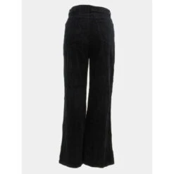 Vero Moda Pantalon Taille Haute Velours Kathy Noir Femme - Véro Moda -Vero Vetements Magasin pantalon taille haute velours kathy noir femme vero moda 1