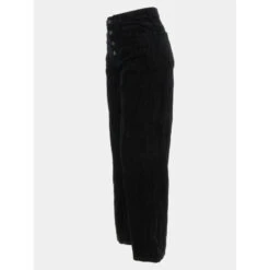 Vero Moda Pantalon Taille Haute Velours Kathy Noir Femme - Véro Moda -Vero Vetements Magasin pantalon taille haute velours kathy noir femme vero moda 2