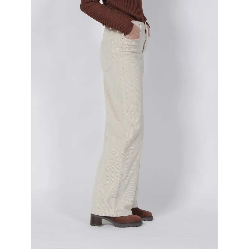 Pantalon Wideleg Hope Beige Femme - Only 5 Pantalon Wideleg Hope Beige Femme - Only – Image 3