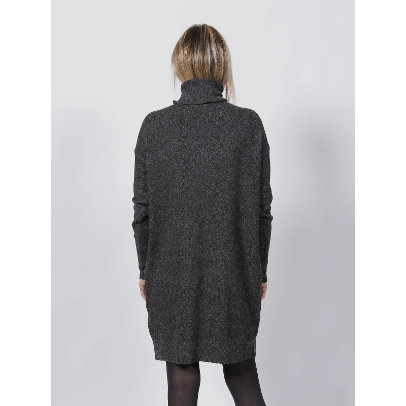 Robe Bull Brilliant Gris Anthracite Femme - Vero Moda 4 Robe Bull Brilliant Gris Anthracite Femme - Vero Moda – Image 2