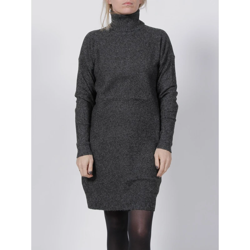 Robe Bull Brilliant Gris Anthracite Femme - Vero Moda 3 Robe Bull Brilliant Gris Anthracite Femme - Vero Moda