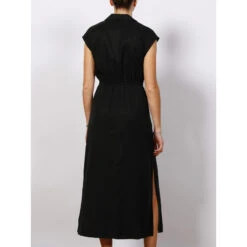 Robe Chemise Refibra Noir Femme - Calvin Klein -Vero Vetements Magasin robe chemise refibra noir femme calvin klein 1