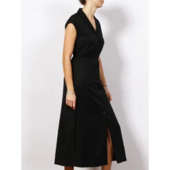 Robe Chemise Refibra Noir Femme - Calvin Klein -Vero Vetements Magasin robe chemise refibra noir femme calvin klein 2